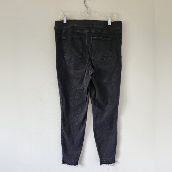 SPANX | Distressed Ankle Skinny Jeans Jeggings Black Size XL - Picture 2 of 3